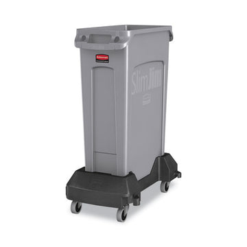 Rubbermaid® Commercial Slim Jim Resin Trainable Dolly, 120 Lb Capacity, 23.86 X 14.71 X 8.36, Plastic, Black freeshipping - TVN Wholesale